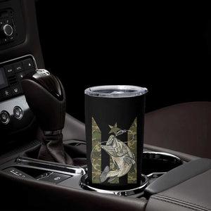 Fishing Puerto Rico Flag Tumbler Cup Bass Fish Fisherman Camo Camouflage US Flag TS10 Print Your Wear