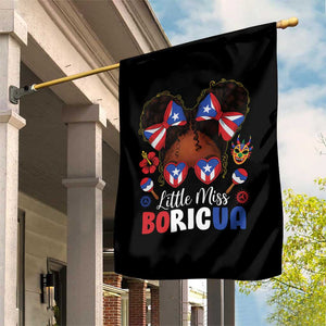 Little Miss Boricua Garden Flag Puerto Rican Afro Messy Bun Girls Kids TS10 Print Your Wear