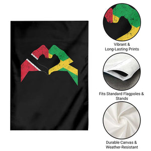 Trinidad and Tobago Jamaican Garden Flag Two Flags One Heart TS10 Print Your Wear