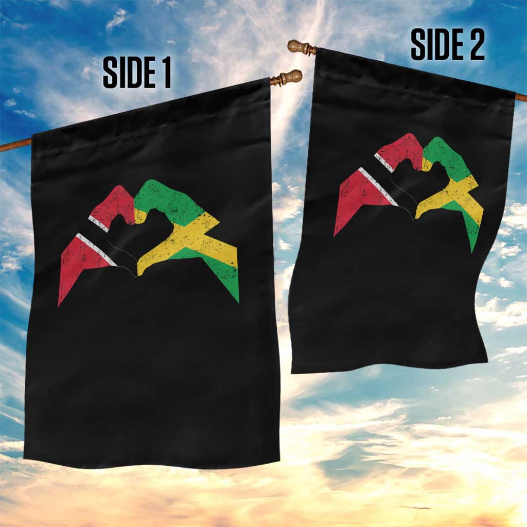 Trinidad and Tobago Jamaican Garden Flag Two Flags One Heart TS10 Print Your Wear