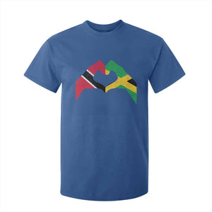 Trinidad and Tobago Jamaican T Shirt For Kid Two Flags One Heart TS10 Royal Blue Print Your Wear