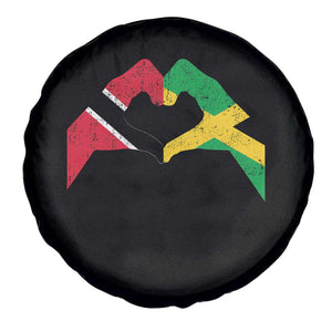 Trinidad and Tobago Jamaican Spare Tire Cover Two Flags One Heart TS10 Print Your Wear