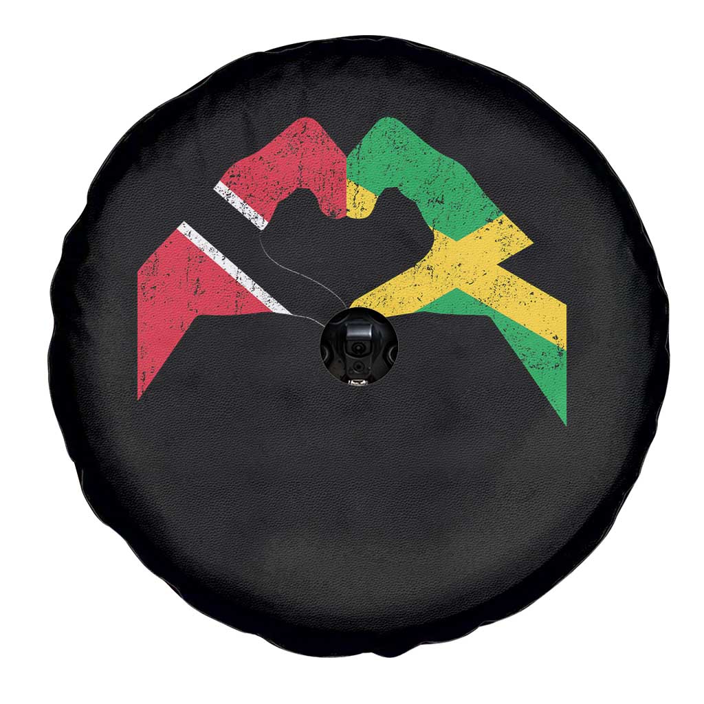 Trinidad and Tobago Jamaican Spare Tire Cover Two Flags One Heart TS10 Print Your Wear