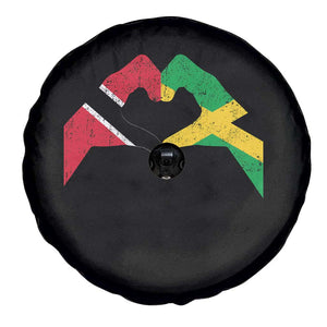 Trinidad and Tobago Jamaican Spare Tire Cover Two Flags One Heart TS10 Print Your Wear