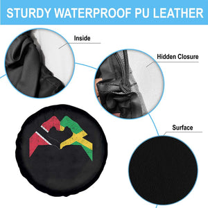Trinidad and Tobago Jamaican Spare Tire Cover Two Flags One Heart TS10 Print Your Wear