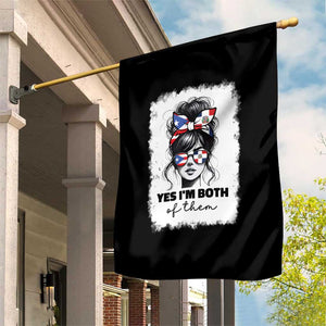Dominican Puerto Rican Woman Garden Flag Yes Im Both Of Them TS10 Print Your Wear