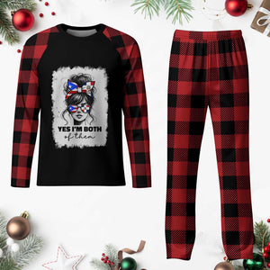 Dominican Puerto Rican Woman Plaid Pajama Set Yes Im Both Of Them TS10 Buffalo Plaid Print Your Wear