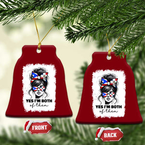 Dominican Puerto Rican Woman Ceramic Ornament Yes Im Both Of Them TS10 Print Your Wear