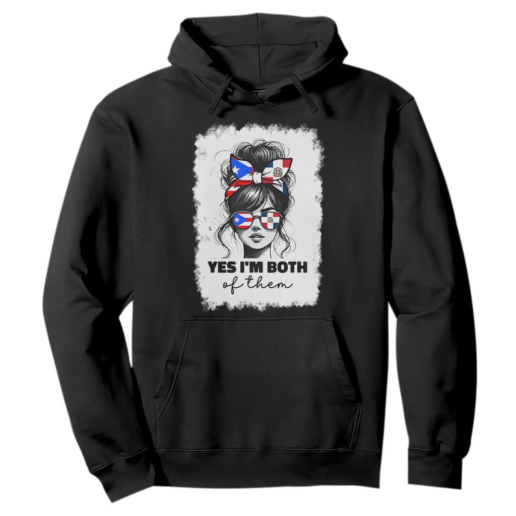 Dominican Puerto Rican Woman Hoodie Yes Im Both Of Them TS10 Black Print Your Wear