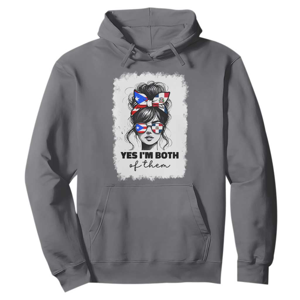 Dominican Puerto Rican Woman Hoodie Yes Im Both Of Them TS10 Charcoal Print Your Wear