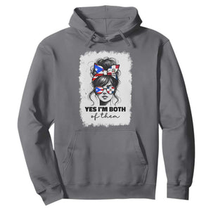 Dominican Puerto Rican Woman Hoodie Yes Im Both Of Them TS10 Charcoal Print Your Wear