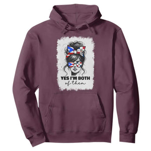 Dominican Puerto Rican Woman Hoodie Yes Im Both Of Them TS10 Maroon Print Your Wear
