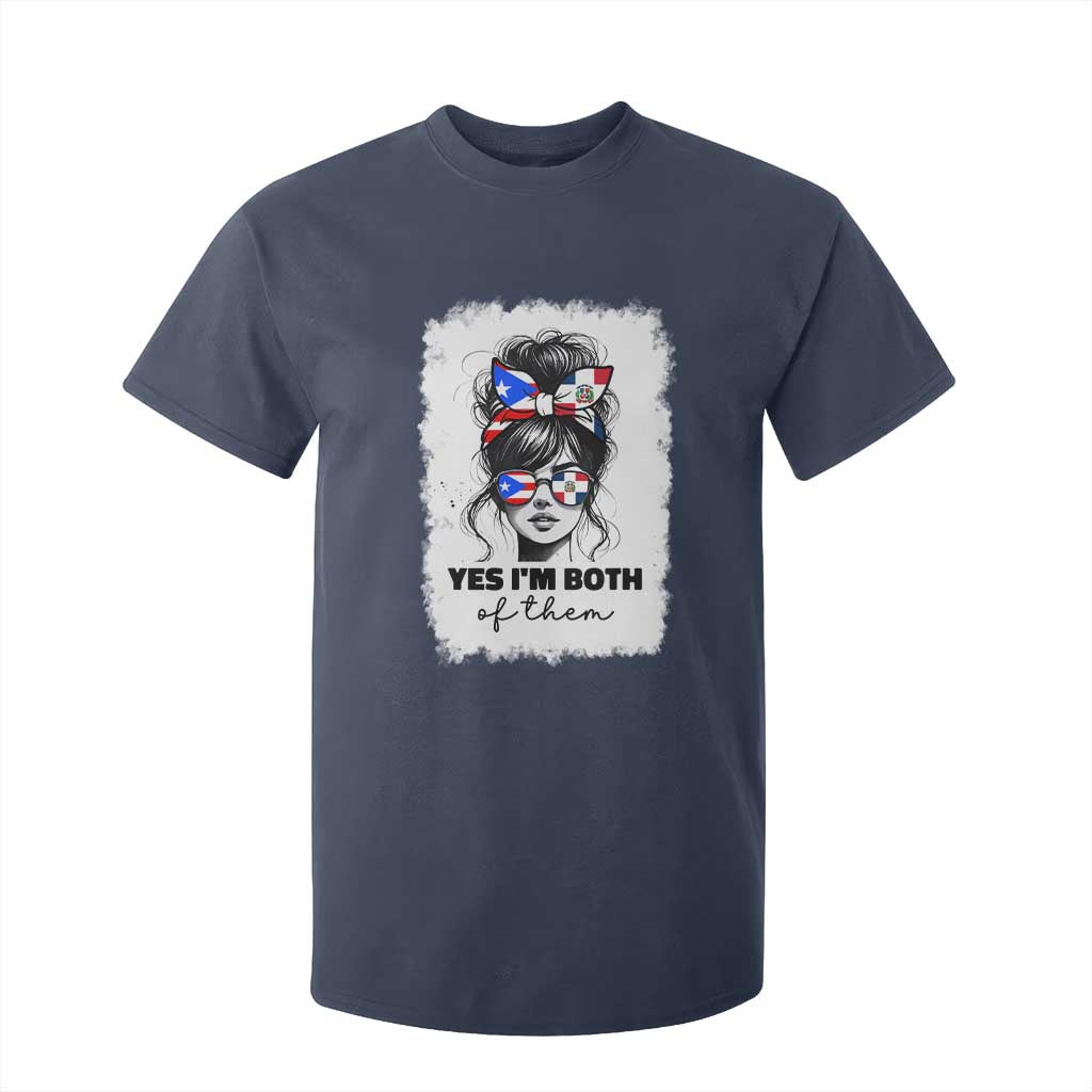 Dominican Puerto Rican Woman T Shirt For Kid Yes Im Both Of Them TS10 Navy Print Your Wear