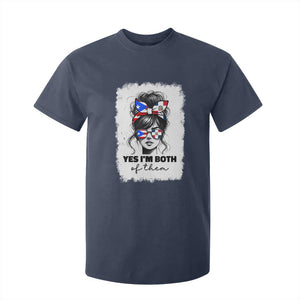 Dominican Puerto Rican Woman T Shirt For Kid Yes Im Both Of Them TS10 Navy Print Your Wear