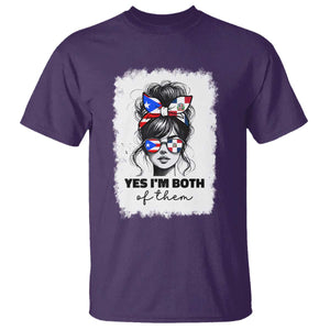 Dominican Puerto Rican Woman T Shirt Yes Im Both Of Them TS10 Purple Print Your Wear