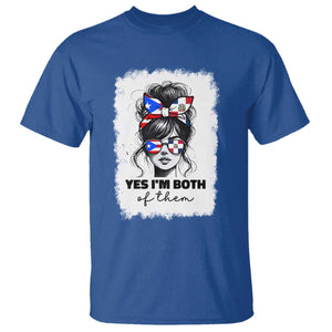 Dominican Puerto Rican Woman T Shirt Yes Im Both Of Them TS10 Royal Blue Print Your Wear