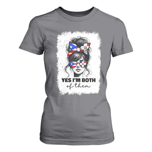 Dominican Puerto Rican Woman T Shirt For Women Yes Im Both Of Them TS10 Charcoal Print Your Wear