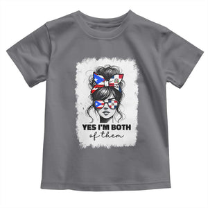 Dominican Puerto Rican Woman Toddler T Shirt Yes Im Both Of Them TS10 Charcoal Print Your Wear