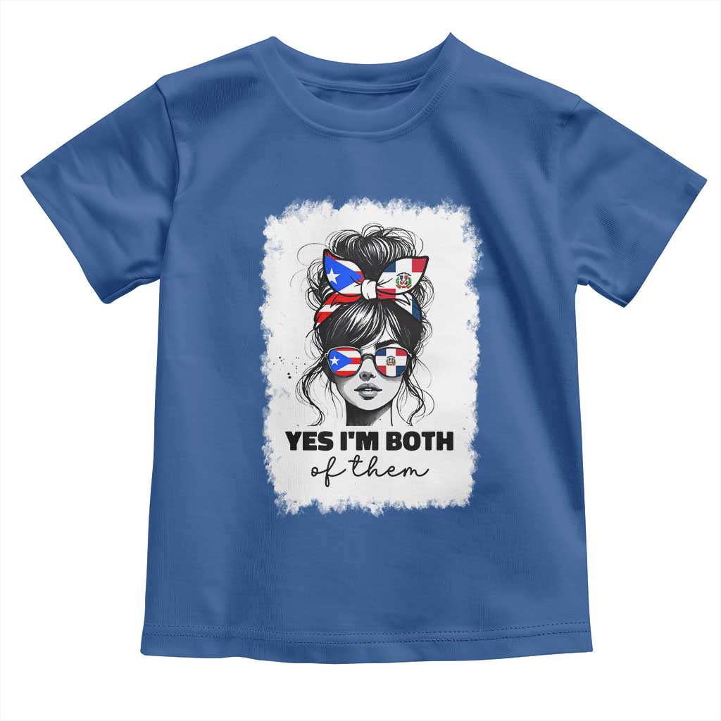 Dominican Puerto Rican Woman Toddler T Shirt Yes Im Both Of Them TS10 Royal Blue Print Your Wear