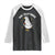 Mrs. Silly Goose Bride Raglan Shirt Funny Goose Lovers Bride To Be TS10 Black White Print Your Wear