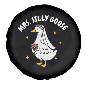 Mrs. Silly Goose Bride Spare Tire Cover Funny Goose Lovers Bride To Be TS10 Print Your Wear