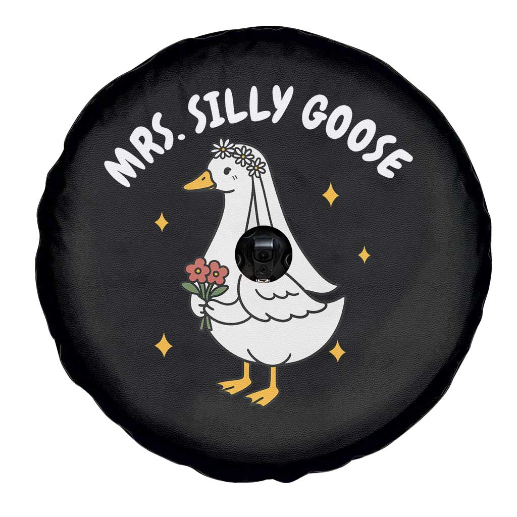 Mrs. Silly Goose Bride Spare Tire Cover Funny Goose Lovers Bride To Be TS10 Print Your Wear