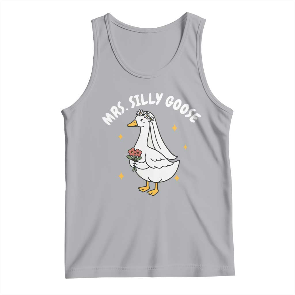 Mrs. Silly Goose Bride Tank Top Funny Goose Lovers Bride To Be TS10 Athletic Heather Print Your Wear