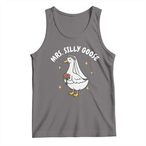 Mrs. Silly Goose Bride Tank Top Funny Goose Lovers Bride To Be TS10 Deep Heather Print Your Wear