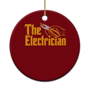 The Electrician Ceramic Ornament Vintage Wire Stripper Pliers Graphic