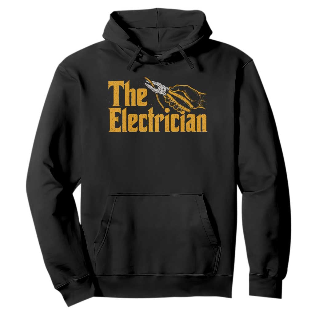 The Electrician Hoodie Vintage Wire Stripper Pliers Graphic