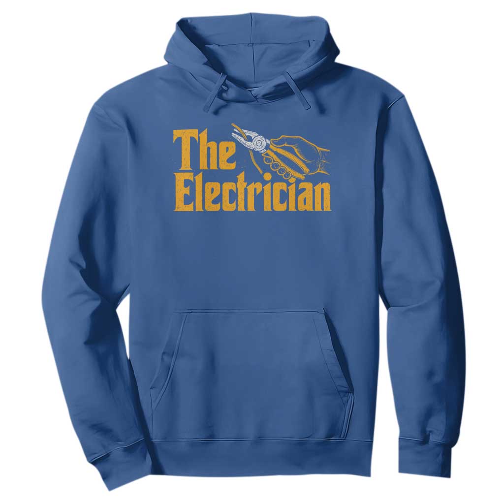 The Electrician Hoodie Vintage Wire Stripper Pliers Graphic