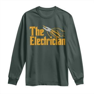 The Electrician Long Sleeve Shirt Vintage Wire Stripper Pliers Graphic
