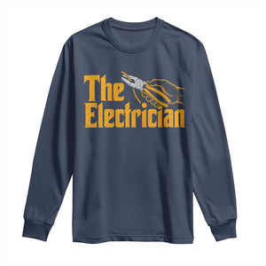 The Electrician Long Sleeve Shirt Vintage Wire Stripper Pliers Graphic
