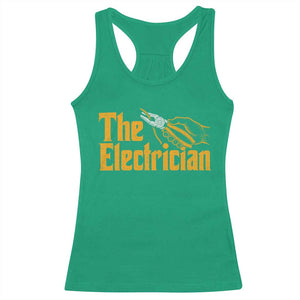The Electrician Racerback Tank Top Vintage Wire Stripper Pliers Graphic