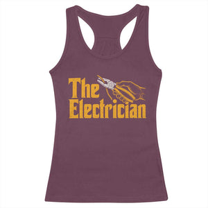 The Electrician Racerback Tank Top Vintage Wire Stripper Pliers Graphic