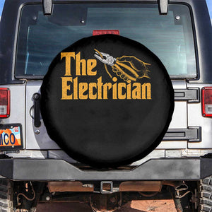 The Electrician Spare Tire Cover Vintage Wire Stripper Pliers Graphic