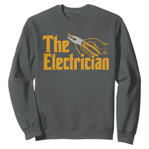 The Electrician Sweatshirt Vintage Wire Stripper Pliers Graphic