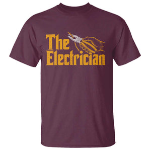 The Electrician T Shirt Vintage Wire Stripper Pliers Graphic