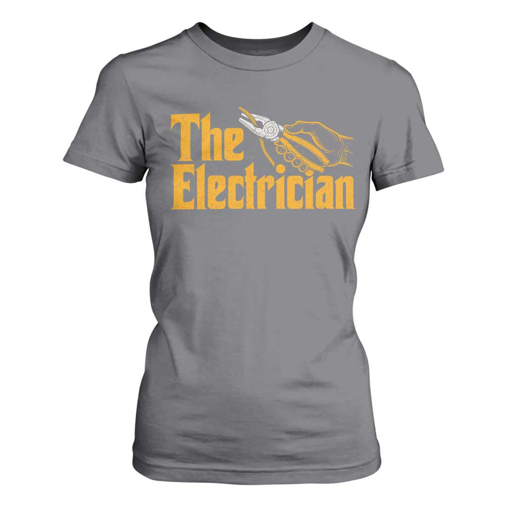 The Electrician T Shirt For Women Vintage Wire Stripper Pliers Graphic