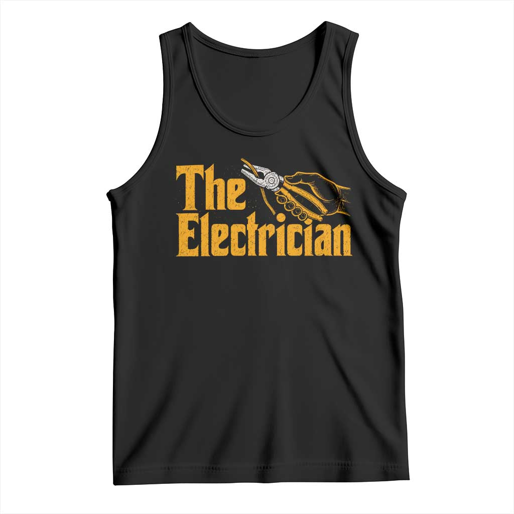 The Electrician Tank Top Vintage Wire Stripper Pliers Graphic TS10 Black Print Your Wear