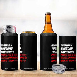 Monday Tuesday Thursday Practice Qualifying Race Day 4 in 1 Can Cooler Tumbler TS10 Print Your Wear