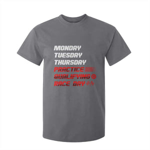 Monday Tuesday Thursday Practice Qualifying Race Day T Shirt For Kid TS10 Charcoal Print Your Wear