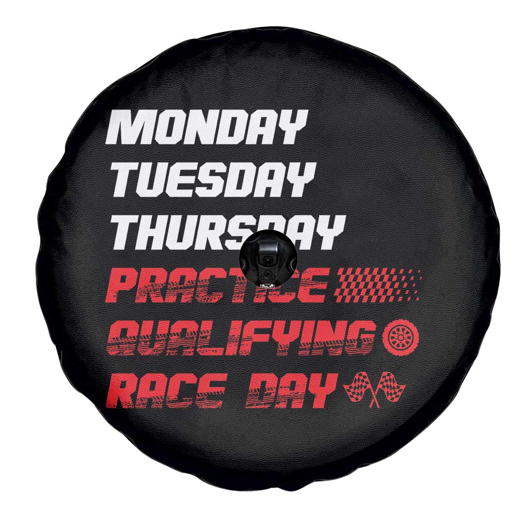 Monday Tuesday Thursday Practice Qualifying Race Day Spare Tire Cover TS10 Print Your Wear
