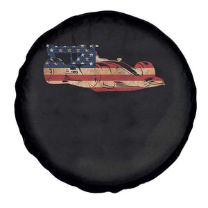 Racing Car Spare Tire Cover Retro Style Vintage American Flag TS10 Print Your Wear