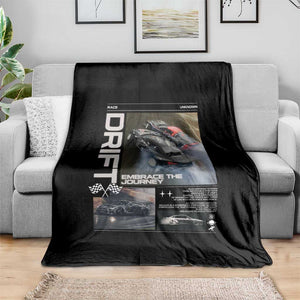 Vintage Japanese Drift Race Car Throw Blanket Cool Retro Vintage JDM Tokyo Japan Drifting TS10 Print Your Wear