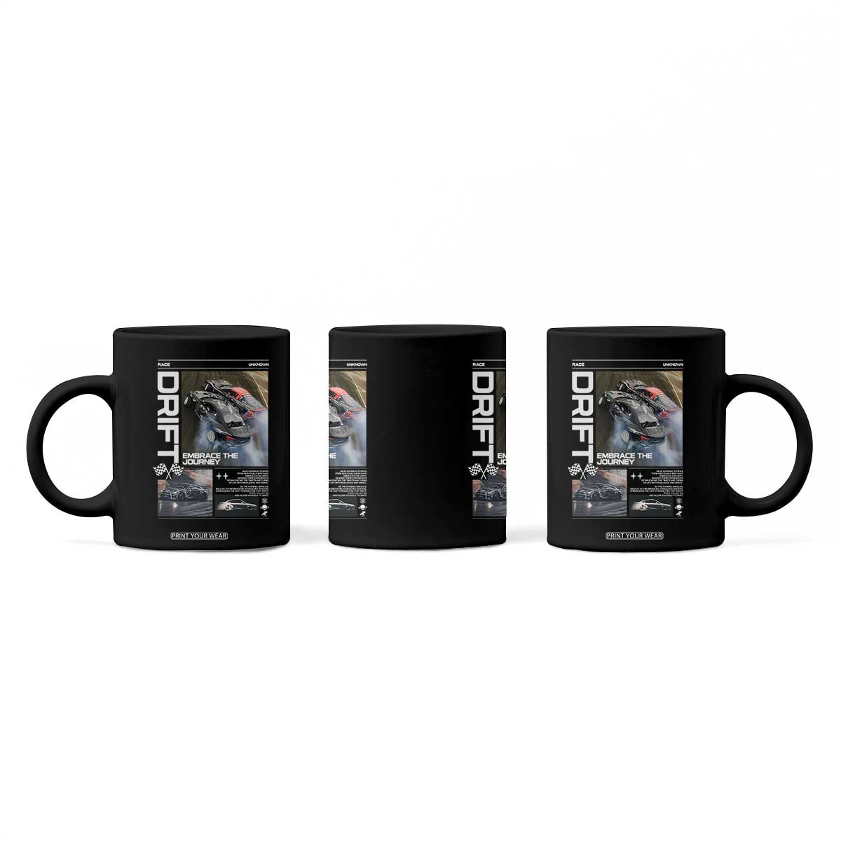 Vintage Japanese Drift Race Car Coffee Mug Cool Retro Vintage JDM Tokyo Japan Drifting TS10 Print Your Wear