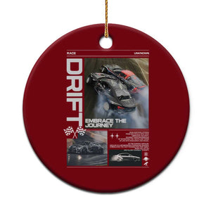 Vintage Japanese Drift Race Car Ceramic Ornament Cool Retro Vintage JDM Tokyo Japan Drifting TS10 1pc Red Print Your Wear