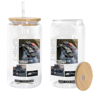 Vintage Japanese Drift Race Car Glass Can Cool Retro Vintage JDM Tokyo Japan Drifting TS10 Print Your Wear