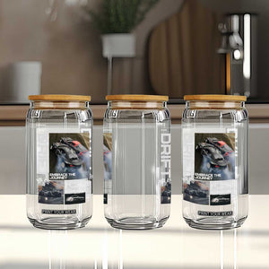Vintage Japanese Drift Race Car Glass Can Cool Retro Vintage JDM Tokyo Japan Drifting TS10 Print Your Wear
