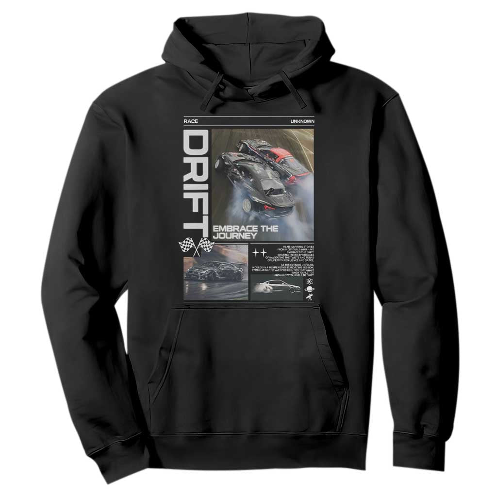 Vintage Japanese Drift Race Car Hoodie Cool Retro Vintage JDM Tokyo Japan Drifting TS10 Black Print Your Wear